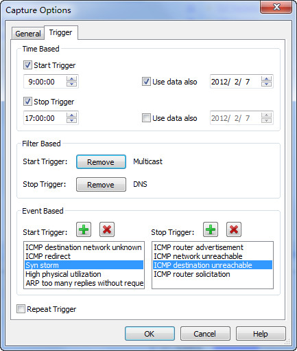 configure trigger