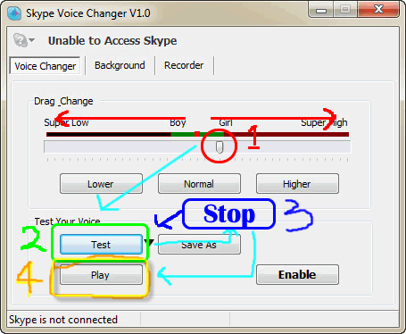 Test Voice Changing