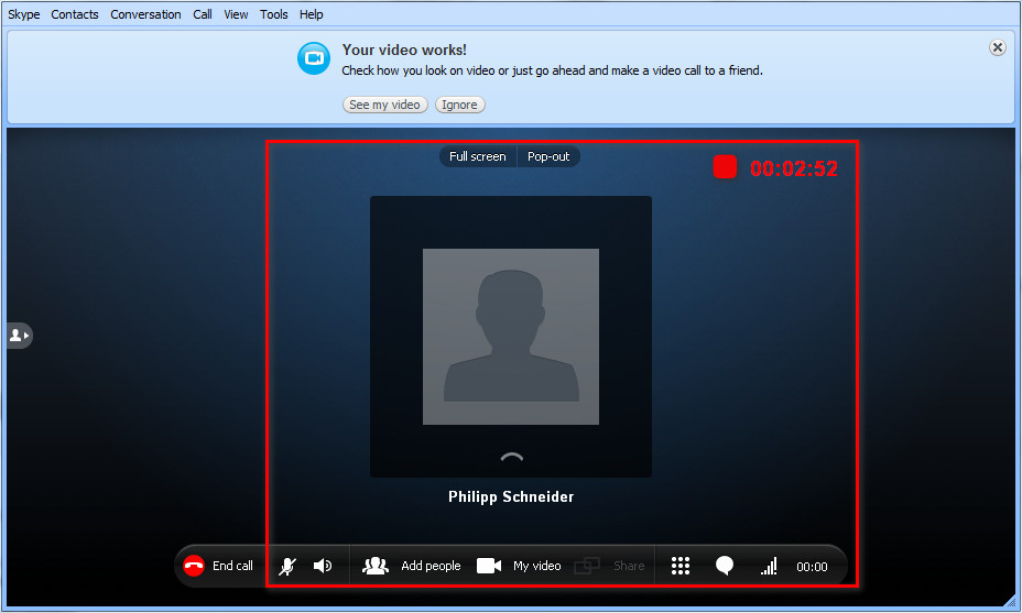 record skype video call