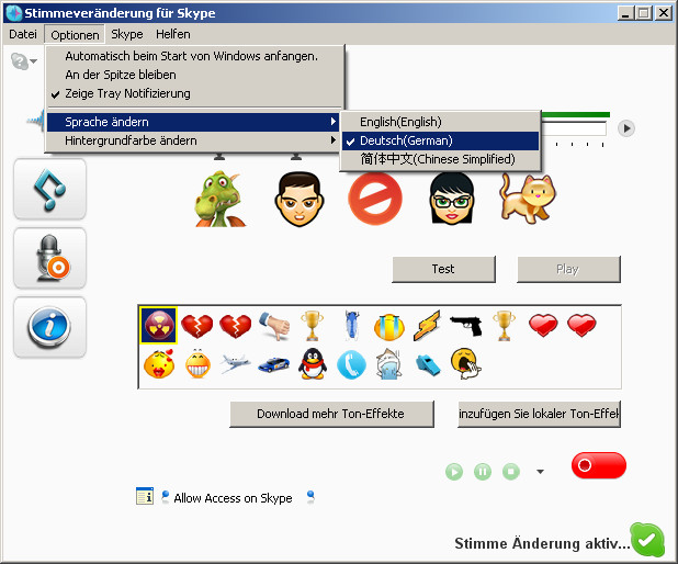 Skype Voice Changer 2.1