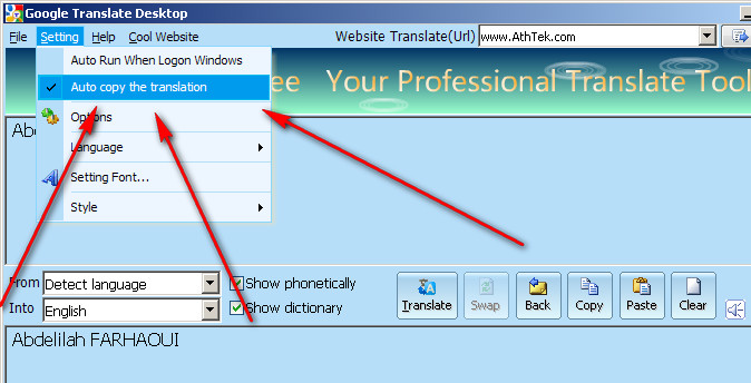 Free Desktop Translator