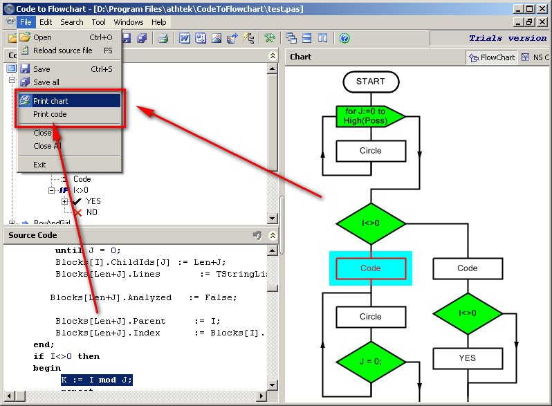 Code to Flowchart Converter