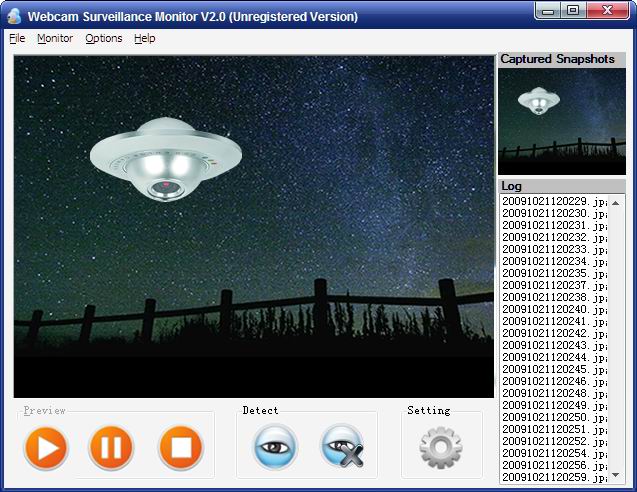 Webcam Surveillance Monitor