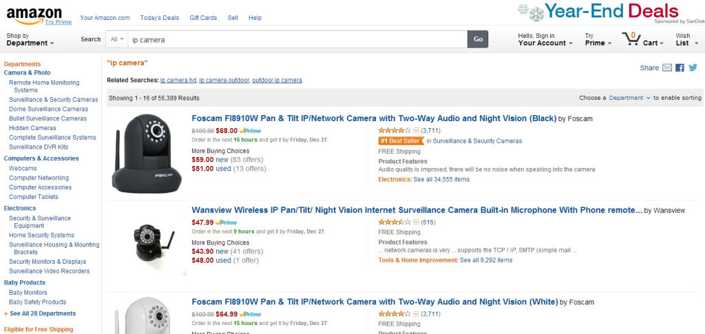 webcam in amazon