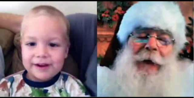 Christmas Skype Video Call 