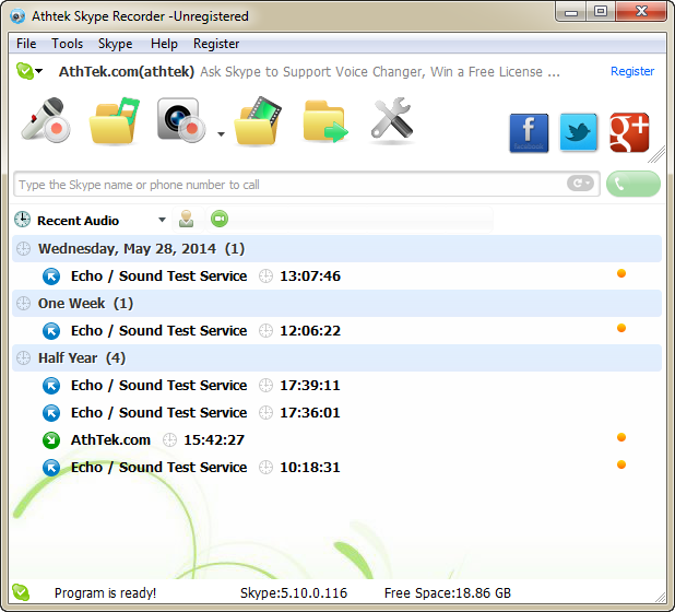 Skype Recorder 6.12