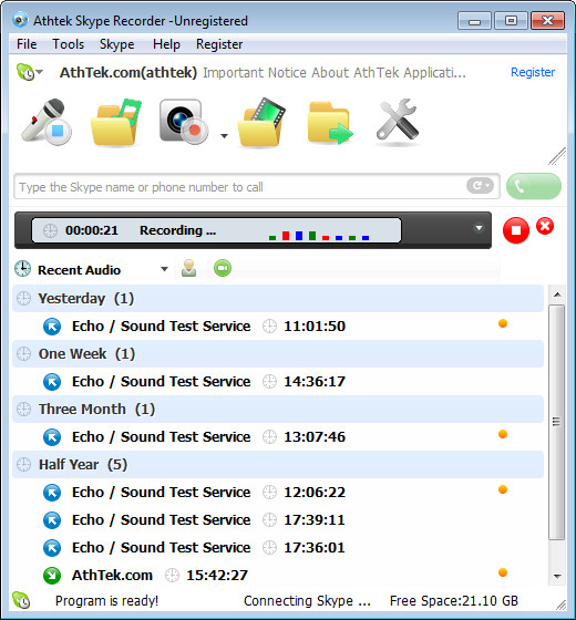 AthTek Skype Recorder 6.50