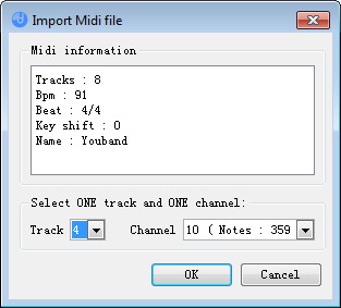 Import MIDI FIle