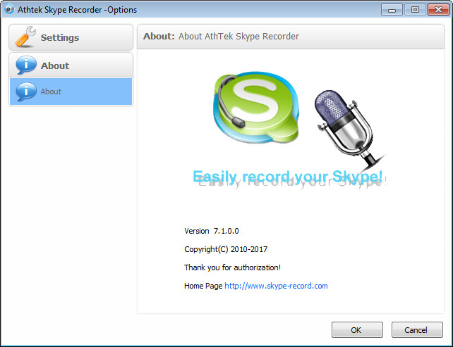 About Skype Recorder V7.1