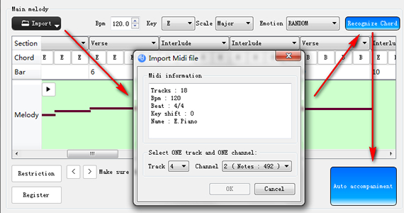 Accompaniment to Audio File