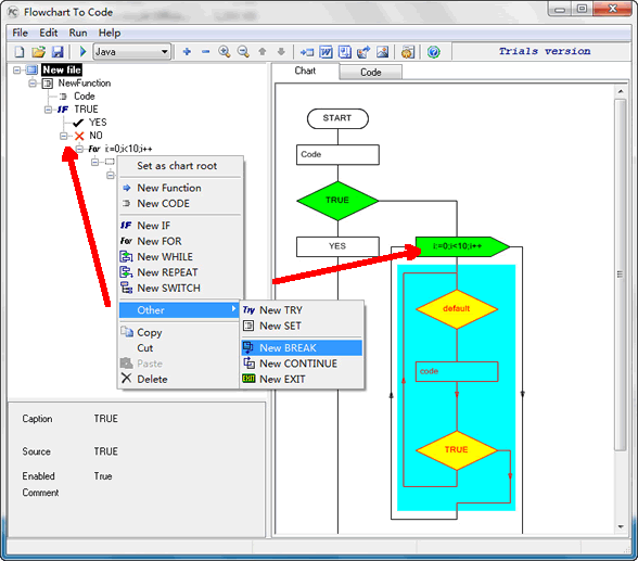 Generate program flowchart