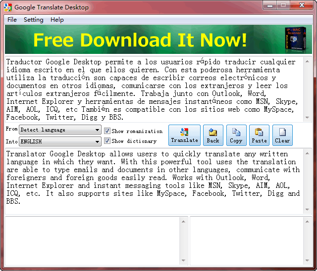 Free Google Translate Desktop 2.1.92