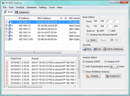 Screenshot of Network Scanner