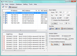 Screenshot of Network Management