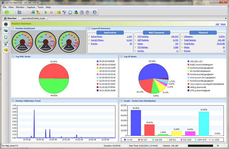 Screenshot of AthTek NetWalk Enterprise Edition 2.2.54