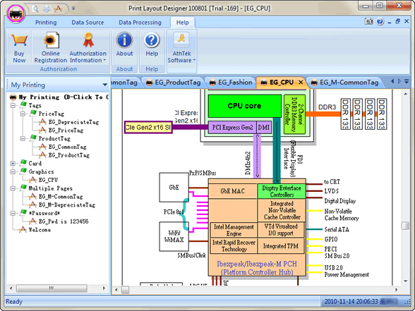 Integrated Circuit Diagram Printing