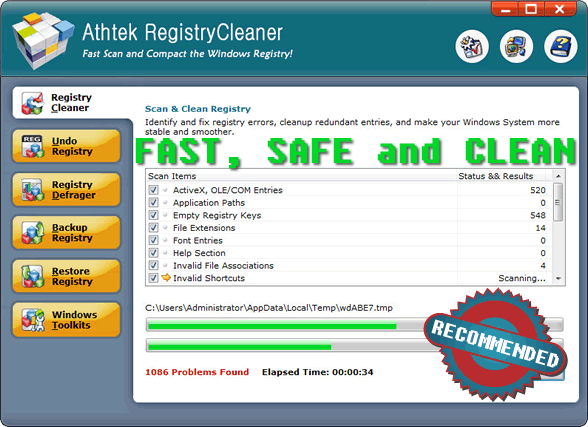 Deeply scan and clean your PC to solve registry problems and system crashes.