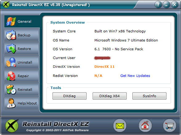 Reinstall DirectX EZ