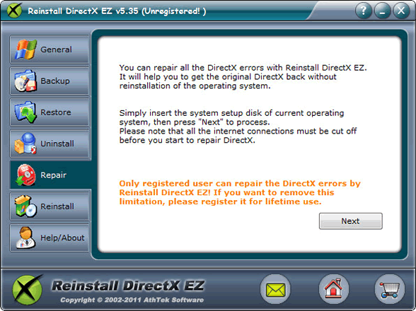 Remove Fatal DirectX Error