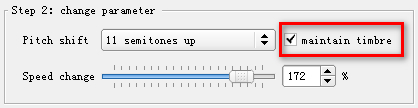 Maintain the timbre