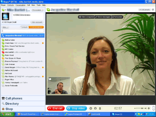 record Skype video